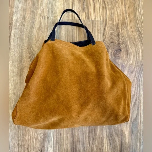Mark and Graham Brown Suede Leather Boho Bag NWOT - Picture 6 of 7